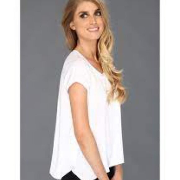 BCBG Max Azria White Kelsey Top Size Small - Picture 2 of 9